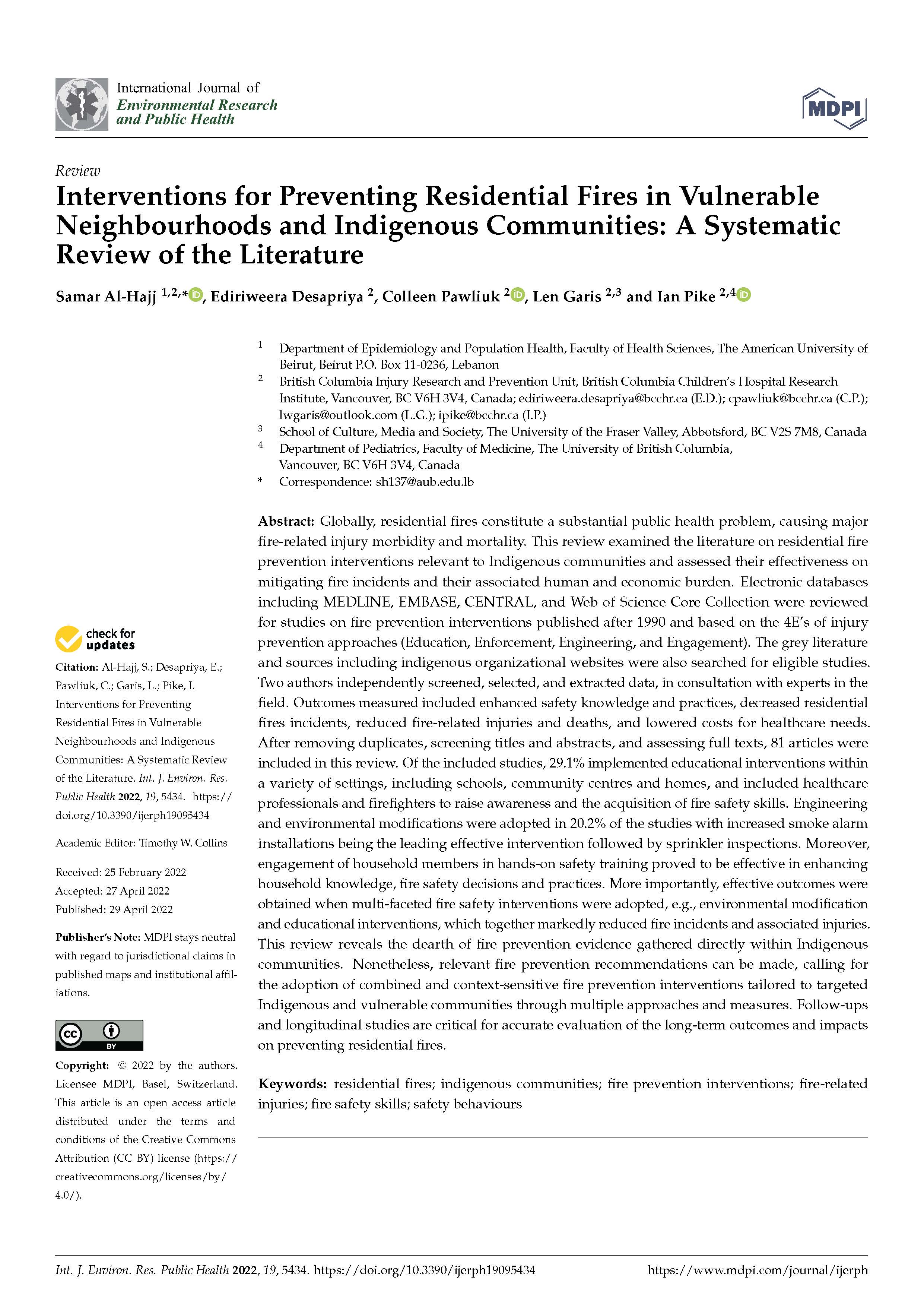 Cover of the report