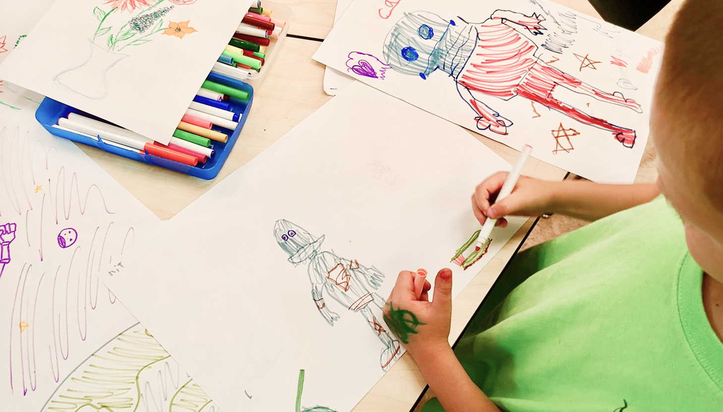 Child drawing
